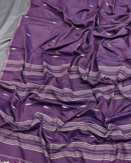 Purple Muse Woven Cotton Saree