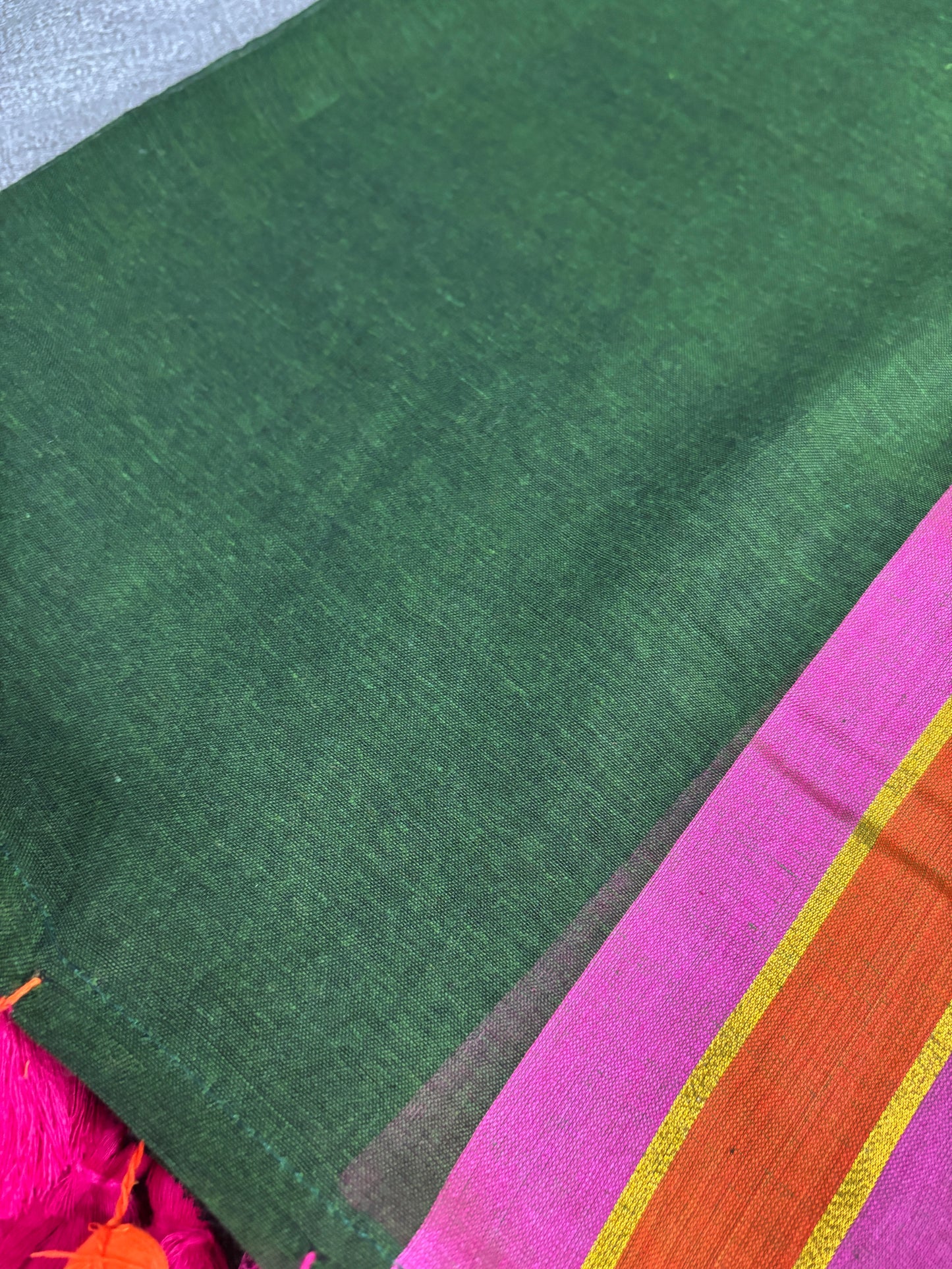 Green Ember Cotton Saree