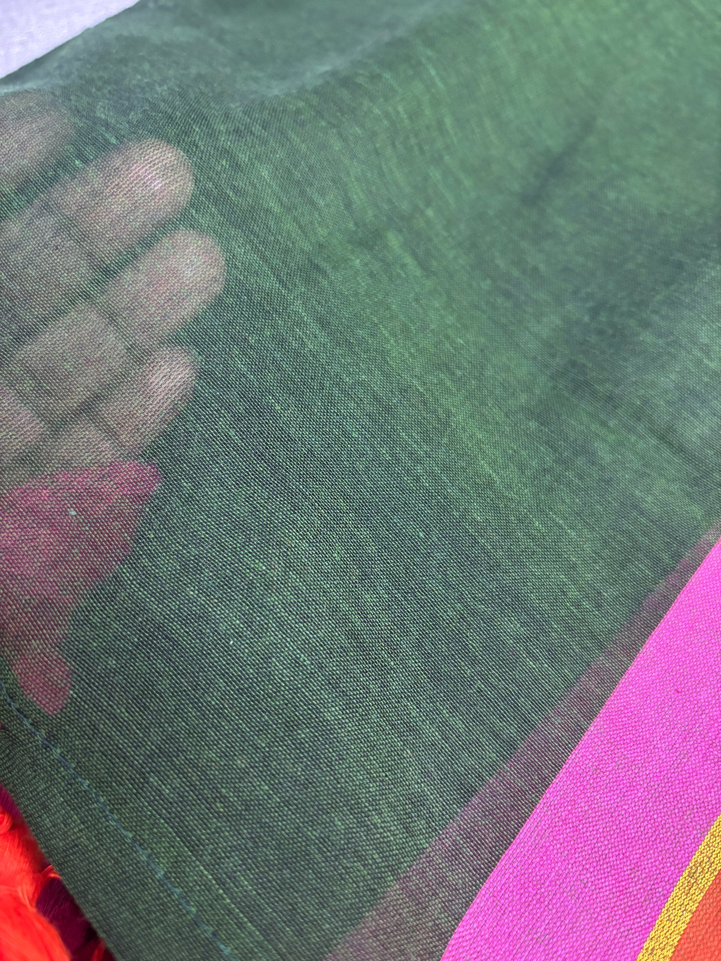 Green Ember Cotton Saree
