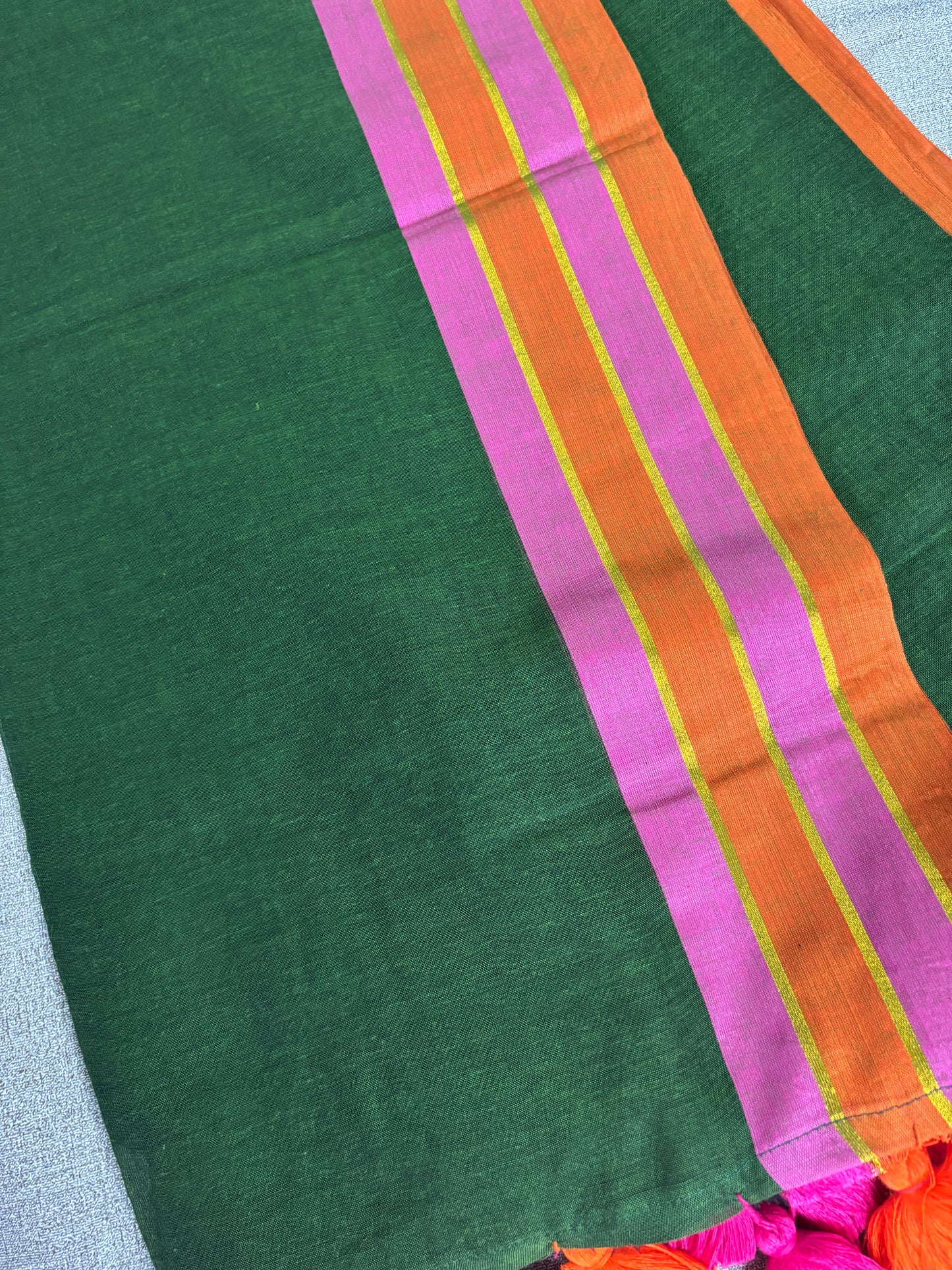 Green Ember Cotton Saree
