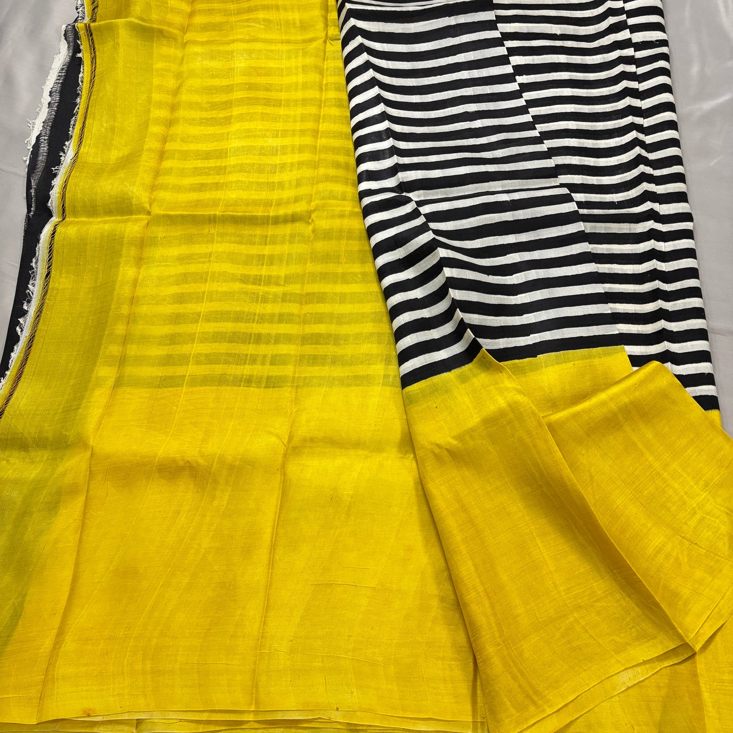 Sunlit Noir Pure Silk Saree