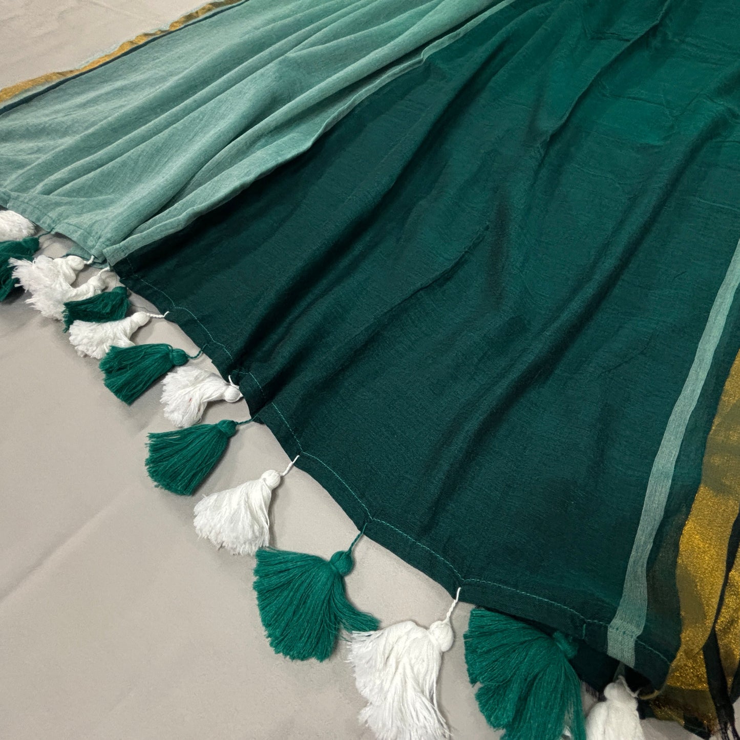 Moss and Mist Mul Cotton saree
