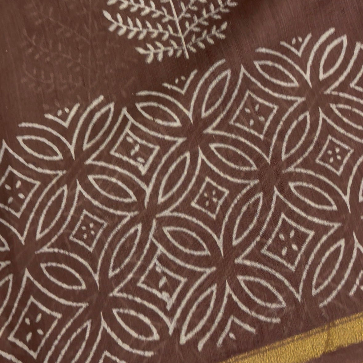 Cocoa Accent Chanderi Silk Saree
