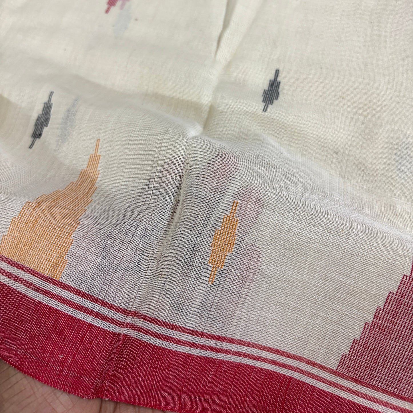 Scarlet Grace Cotton Jamdani Saree