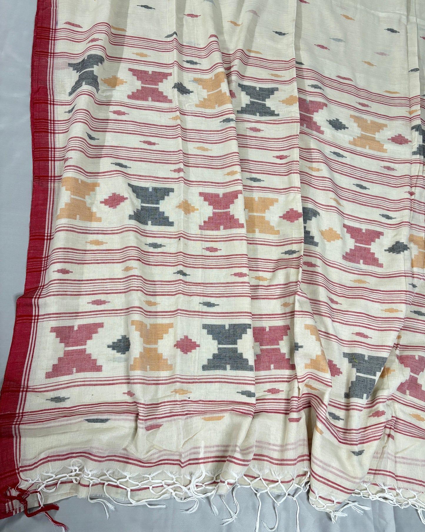 Scarlet Grace Cotton Jamdani Saree