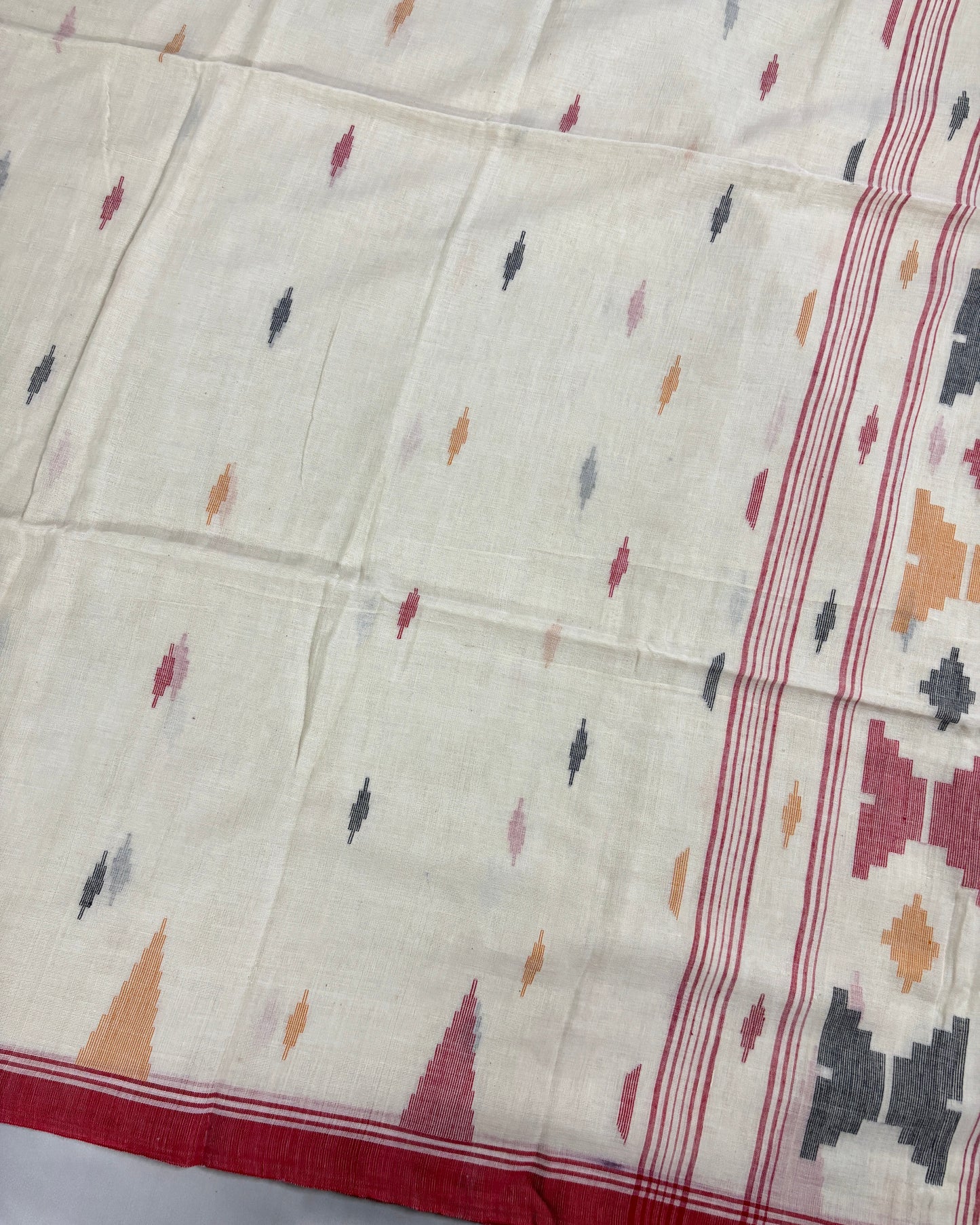 Scarlet Grace Cotton Jamdani Saree