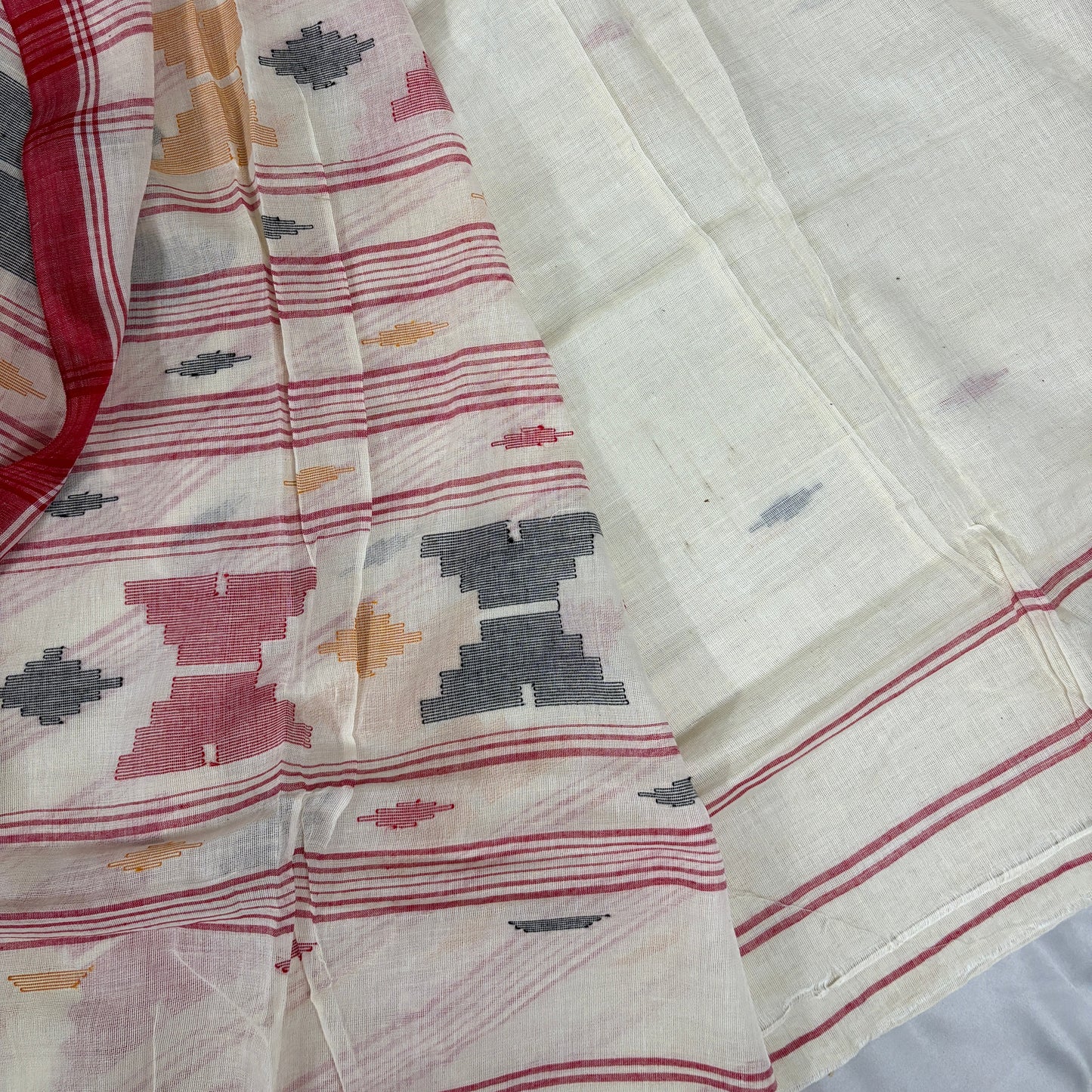 Scarlet Grace Cotton Jamdani Saree