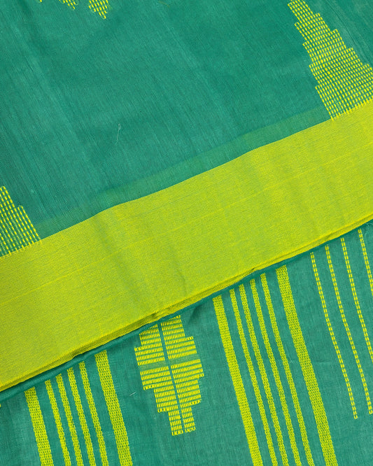 Verde Aura Woven Cotton Saree