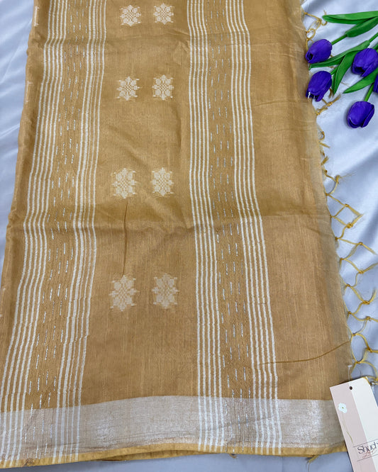 Sunlit Poise Ghisa Cotton Saree
