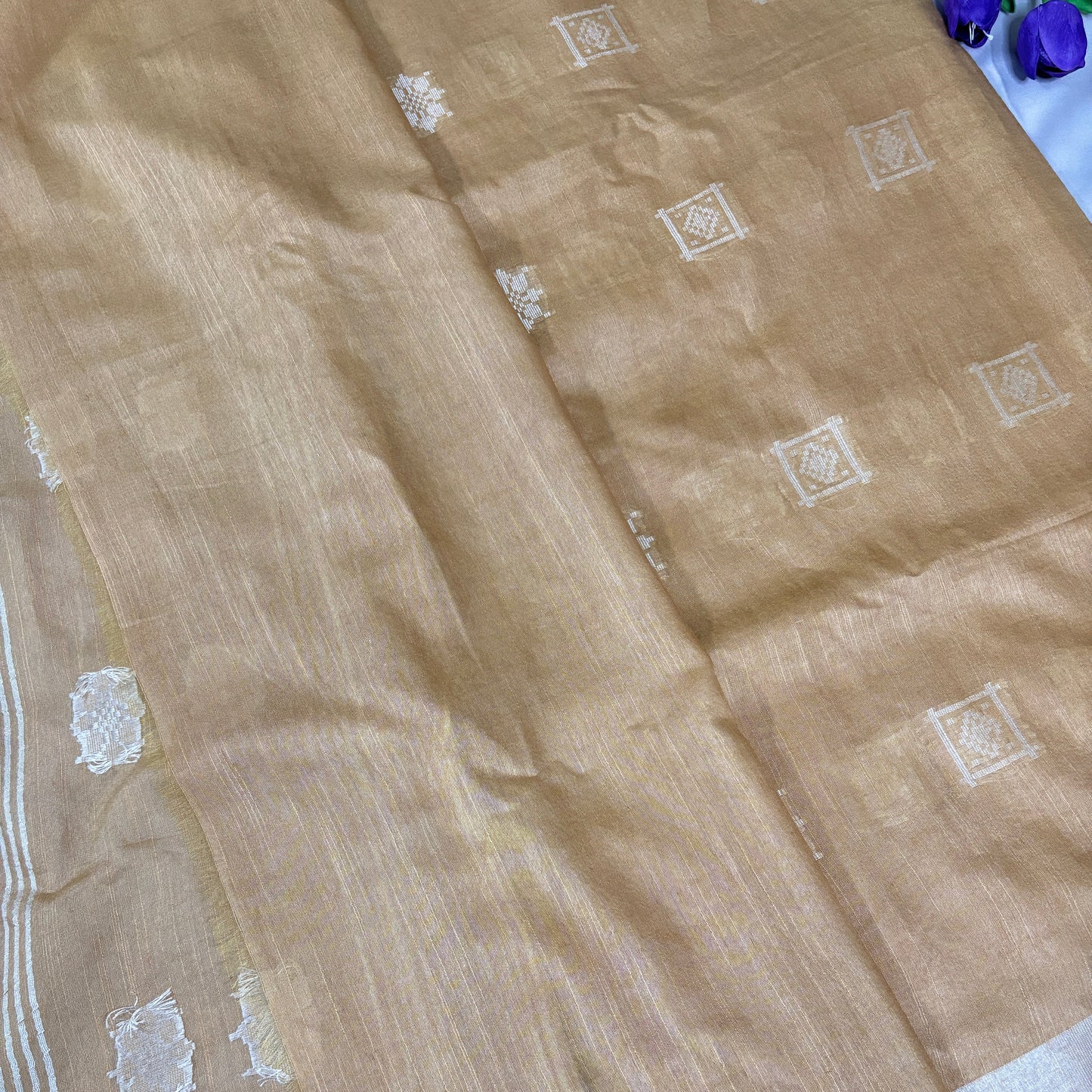 Sunlit Poise Ghisa Cotton Saree