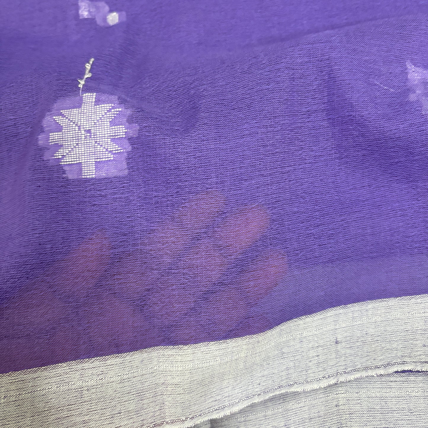Lavender Grace Pure Cotton Saree