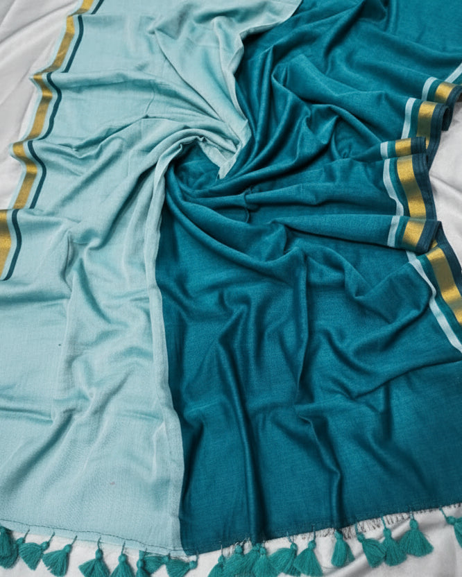 Moss and Mist Mul Cotton saree