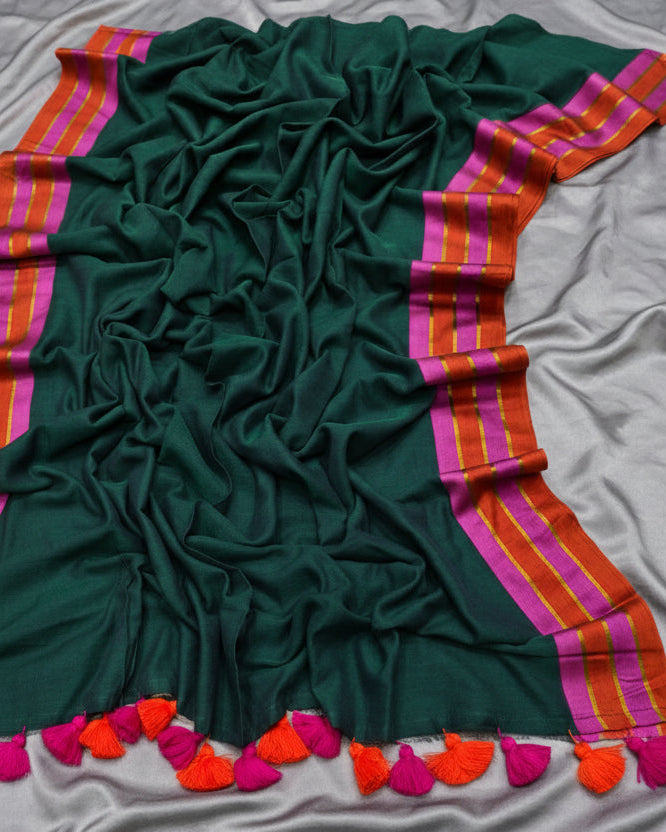 Green Ember Cotton Saree